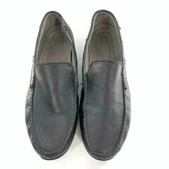 Cole Haan mens flats size 11.5 black leather grand OS driving loafers main image 7